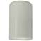 Ambiance 9 1/2"H Matte White Cylinder Closed Outdoor Sconce