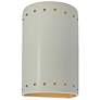 Ambiance 9 1/2"H Matte White Gold LED ADA Outdoor Sconce