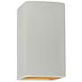 Ambiance 9 1/2"H Matte White Rectangle Closed LED Sconce