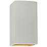 Ambiance 9 1/2"H Matte White Rectangle Closed Wall Sconce