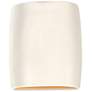 Ambiance 9 1/2"H Matte White Wide Cylinder ADA Wall Sconce