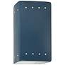 Ambiance 9 1/2"H Midnight Perfs Closed LED Outdoor Sconce