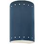 Ambiance 9 1/2"H Midnight Perfs Cylinder ADA Outdoor Sconce