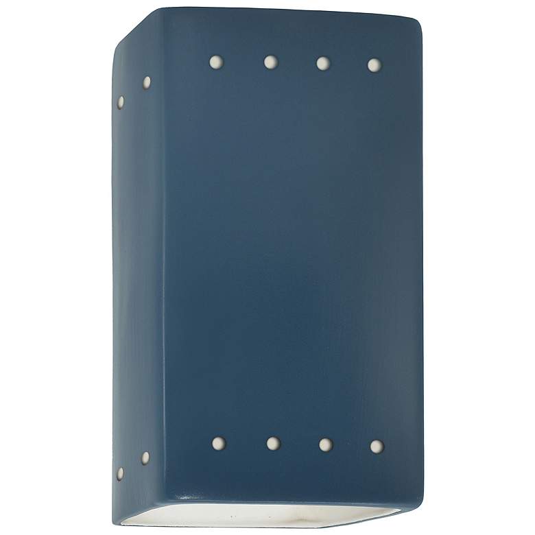 Image 1 Ambiance 9 1/2 inchH Midnight Perfs Rectangle LED Outdoor Sconce