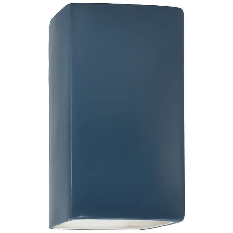 Image 1 Ambiance 9 1/2"H Midnight Rectangle Closed Outdoor Sconce