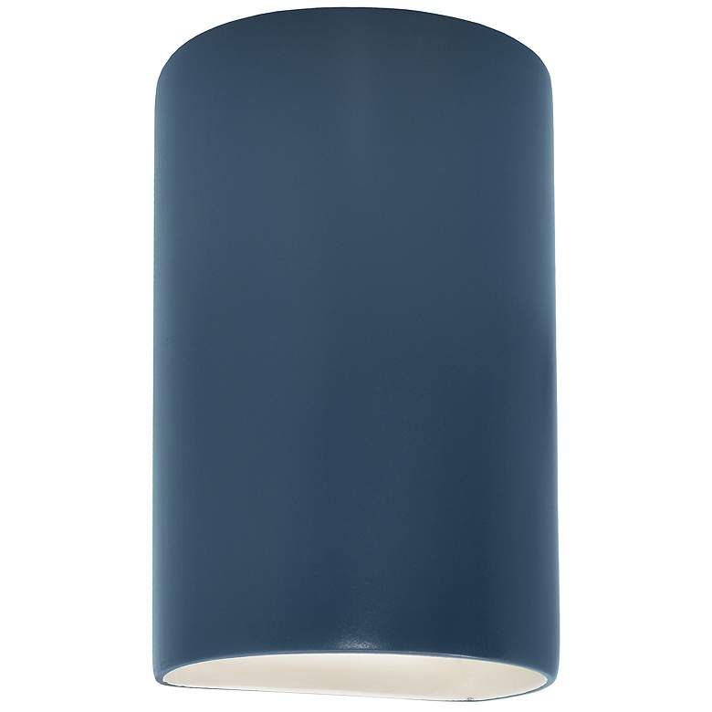 Image 1 Ambiance 9 1/2"H Midnight Sky Cylinder LED Outdoor Sconce