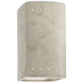 Image1 of Ambiance 9 1/2"H Patina Perfs Closed LED ADA Outdoor Sconce