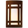 Ambiance 9 1/2"H Real Rust Craftsman Window ADA Wall Sconce