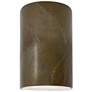 Ambiance 9 1/2"H Red Slate Cylinder Closed Outdoor Sconce