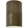 Ambiance 9 1/2"H Red Slate Cylinder Closed Outdoor Sconce