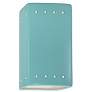 Ambiance 9 1/2"H Reflecting Pool Perfs Rectangle LED Sconce