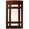 Ambiance 9 1/2"H Rust Window Closed ADA Outdoor Wall Sconce