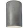 Ambiance 9 1/2"H Silver Cylinder Closed Top ADA Wall Sconce