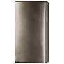 Ambiance 9 1/2"H Silver Rectangle Closed Outdoor Wall Sconce