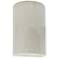Ambiance 9 1/2"H White Crackle Perfs Cylinder ADA Sconce