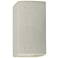 Ambiance 9 1/2"H White Crackle Perfs Rectangle Wall Sconce