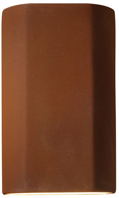 Ambiance 9 1/4"H Real Rust Closed ADA Outdoor Wall Sconce - Made to Order
