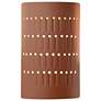 Ambiance 9 1/4" High Canyon Clay Cylinder Wall Sconce