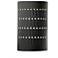 Ambiance 9 1/4" High Carbon Matte Black Cylinder Wall Sconce