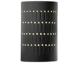 Ambiance 9 1/4" High Carbon Matte Black Cylinder Wall Sconce