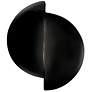 Ambiance 9 1/4" High Gloss Black Circle LED ADA Wall Sconce