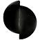 Ambiance 9 1/4" High Gloss Black Circle LED ADA Wall Sconce