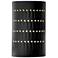 Ambiance 9 1/4" High Gloss Black Cylinder Wall Sconce