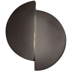Ambiance 9 1/4" High Gloss Gray Circle LED ADA Wall Sconce