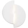 Ambiance 9 1/4" High Gloss White Circle LED ADA Wall Sconce