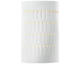 Ambiance 9 1/4&quot; High Gloss White Cylinder LED Wall Sconce