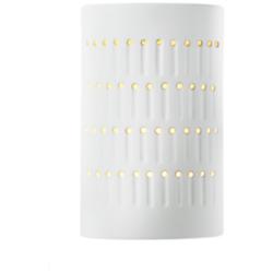 Ambiance 9 1/4" High Gloss White Cylinder LED Wall Sconce