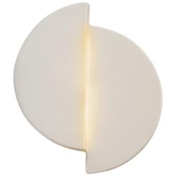 Ambiance 9 1/4" High Matte White Circle LED ADA Wall Sconce