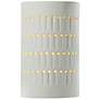 Ambiance 9 1/4" High Matte White Cylinder LED Wall Sconce