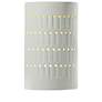 Ambiance 9 1/4" High Matte White Cylinder Wall Sconce