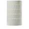 Ambiance 9 1/4" High Matte White Cylinder Wall Sconce