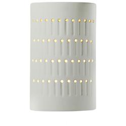 Ambiance 9 1/4" High Matte White Cylinder Wall Sconce