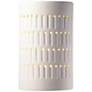 Ambiance 9 1/4" High Matte White Half-Cylinder Wall Sconce