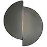 Ambiance 9 1/4" High Pewter Green Circle LED ADA Wall Sconce