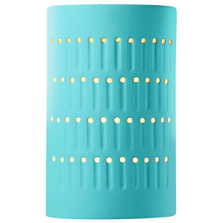 Image 1 Ambiance 9 1/4" High Reflecting Pool Cylinder Wall Sconce
