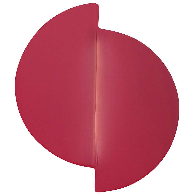 Image 1 Ambiance 9 1/4 inchH Cerise Offset Circle LED ADA Wall Sconce