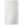 Ambiance 9 1/4"H Gloss White Cylinder Outdoor Wall Sconce