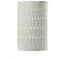 Ambiance 9 1/4"H Matte White Cylinder Outdoor Wall Sconce