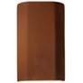 Ambiance 9 1/4"H Real Rust Closed ADA Outdoor Wall Sconce