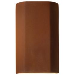 Ambiance 9 1/4"H Real Rust Closed ADA Outdoor Wall Sconce