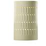 Ambiance 9 1/4"H Vanilla Gloss Cylinder Outdoor Wall Sconce