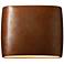 Ambiance 9 3/4" High Rust Patina Wide Oval ADA Wall Sconce