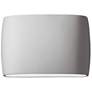Ambiance 9 3/4"H Bisque Oval Closed ADA Outdoor Wall Sconce