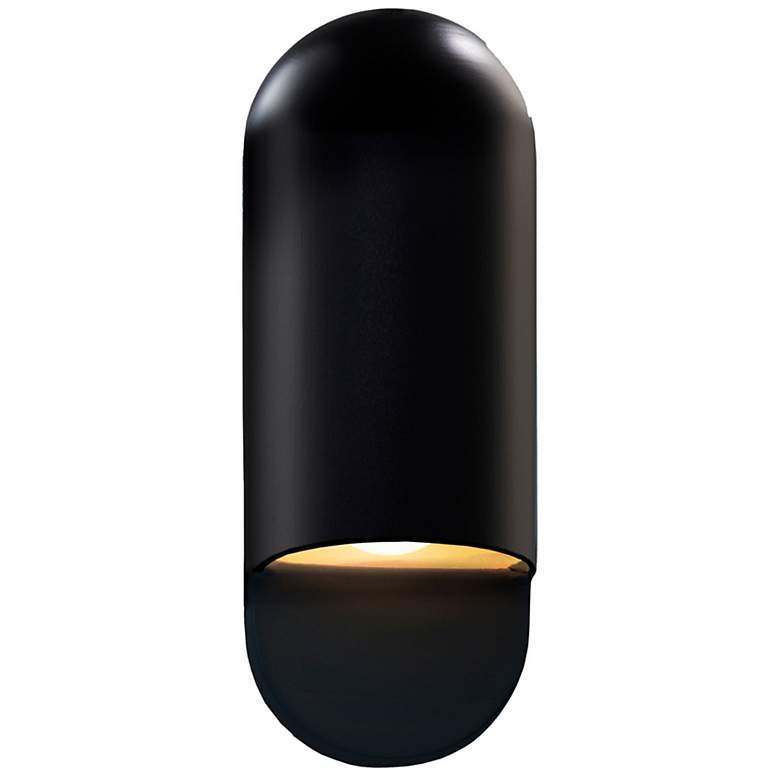 Image 2 Ambiance Capsule 14" High Carbon Matte Black ADA Wall Sconce