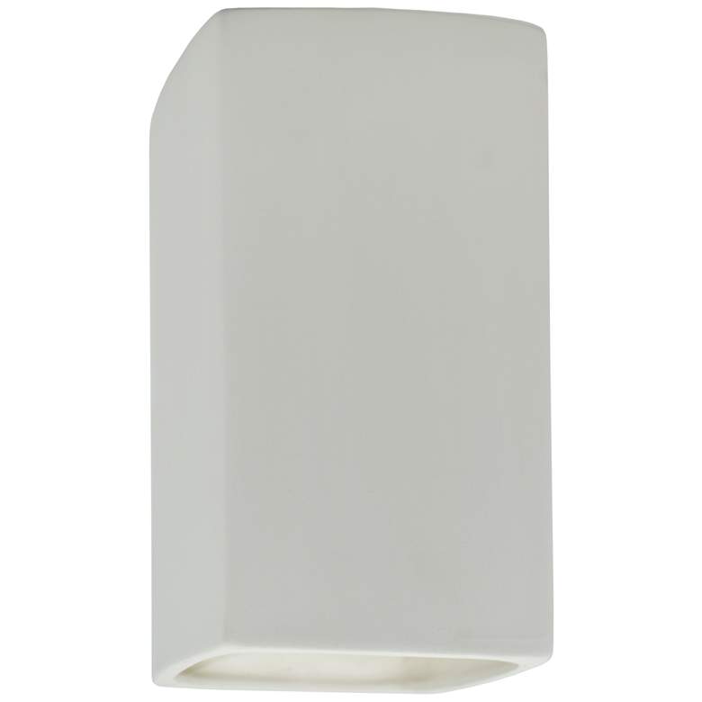 Image 1 Ambiance Ceramic 5.25 inch Bisque LED ADA Outdoor Wall Sconce