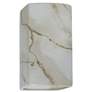 Ambiance Ceramic 5.25" Carrara Marble LED ADA Outdoor Wall Sconce